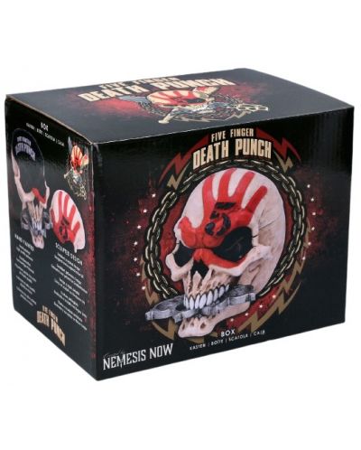 Кутия за съхранение Nemesis Now Music: Five Finger Death Punch - Skull - 6