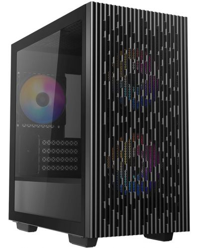 Кутия DeepCool - MATREXX 40, mini tower, черна/прозрачна - 8