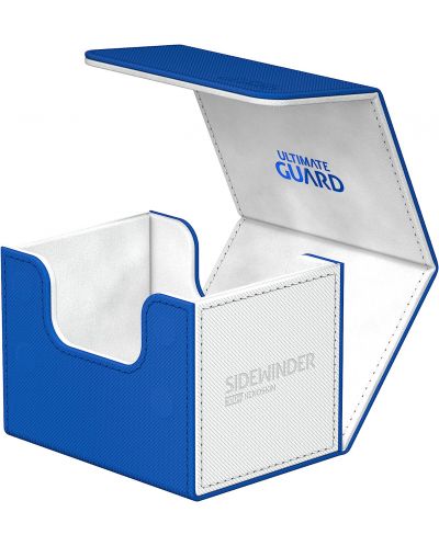Кутия за карти Ultimate Guard Sidewinder 100+ XenoSkin SYNERGY - Blue/White - 4