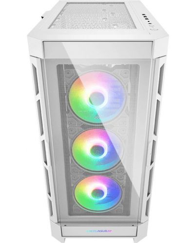 Кутия COUGAR - Duoface Pro RGB, mid tower, бяла/прозрачна - 5