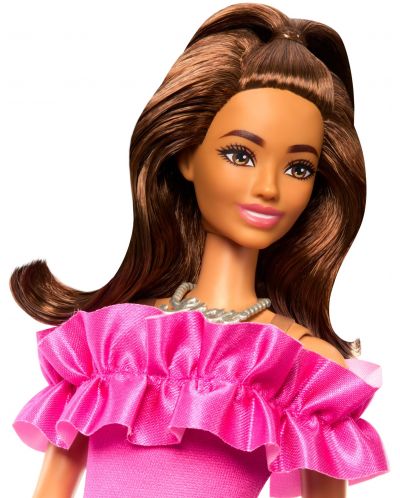 Кукла Barbie Fashionistas 217 - С розова рокля - 3