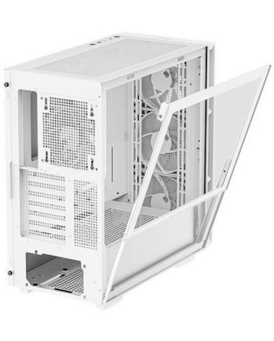 Кутия DeepCool - CH560, mid tower, бяла/прозрачна - 5