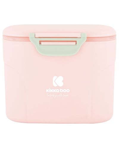 Кутия за сухо мляко Kikka Boо - Розова, с лъжичка, 160 g - 1