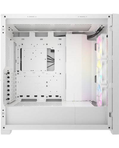 Кутия Corsair - iCUE 5000D RGB Airflow, mid tower, бяла/прозрачен - 3