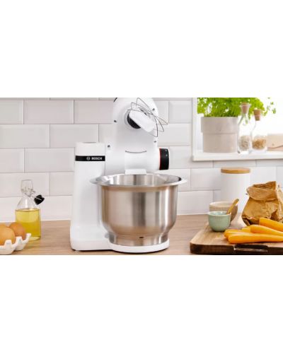 Кухненски робот Bosch - MUMS2EW20, 700 W, 4 степени, 3.8 l, бял - 3