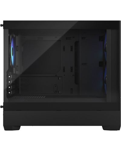 Кутия Fractal Design - Pop Mini Air RGB, mid tower, черна/прозрачна - 3