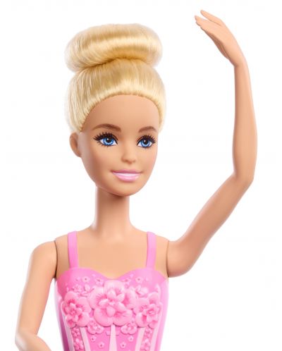 Кукла Barbie - Балеринa, с руса коса и розова рокля - 5