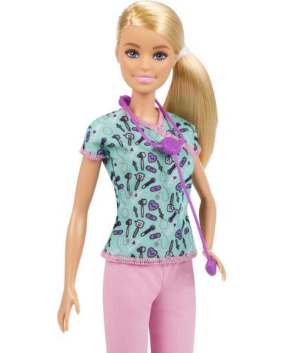 Кукла Mattel Barbie - С професия, Медицинска сестра - 4