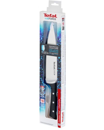 Кухненски нож Tefal - Ingenio Ice Force Chef, 20 cm, черен - 4