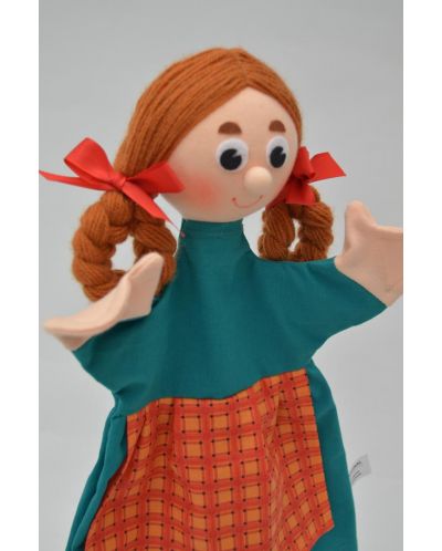Кукла за театър Moravska ustredna Brno - Момиче, 34 cm - 2