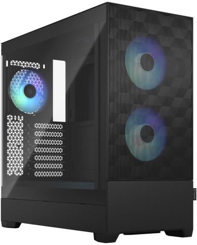 Кутия Fractal Design - Pop Air RGB, mid tower, черна/прозрачна - 1