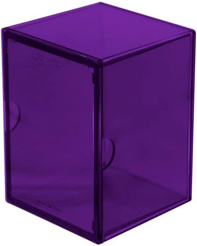 Кутия за карти Ultra Pro - Eclipse 2-Piece Deck Box, Royal Purple (100+ бр.) - 1