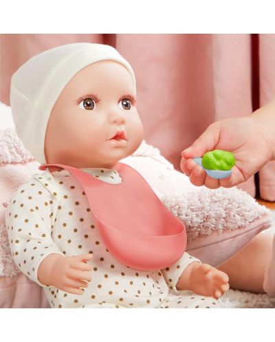 Кукла-бебе Battat Lulla Baby - С бяла пижама на точки и шапка - 6