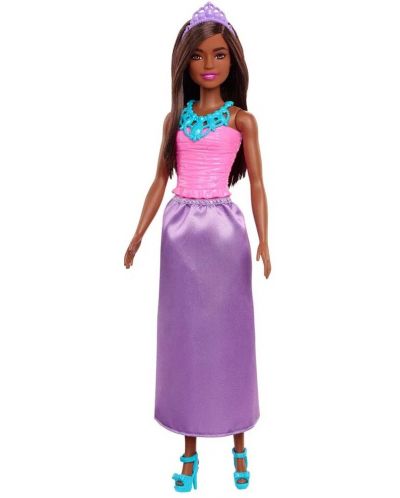 Кукла Barbie - Принцеса, с лилава пола - 1