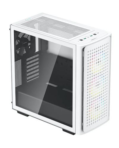 Кутия DeepCool - CK560 White, mid tower, бяла/прозрачна - 2