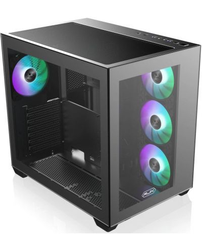 Кутия Raijintek - PAEAN C7 Black, mid tower, черна/прозрачна - 2