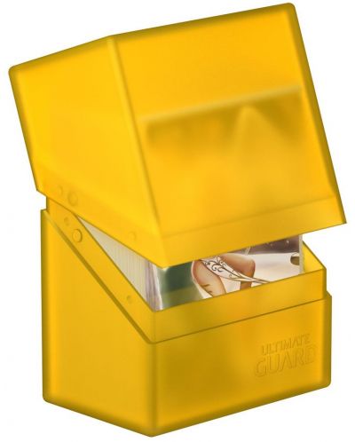Кутия за карти Ultimate Guard Boulder Deck Case - Standard Size, жълта (60 бр.) - 2