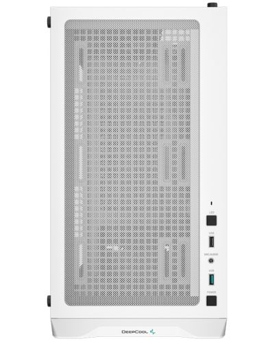 Кутия DeepCool - CC360 ARGB, mini tower, бяла/прозрачна - 9