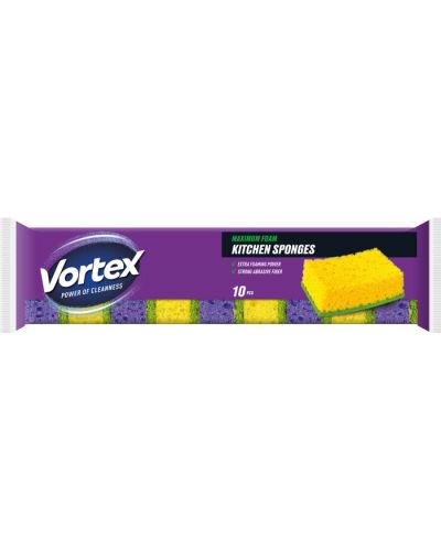 Кухненски гъби Vortex - 10 броя, многоцветни - 1