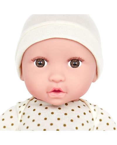 Кукла-бебе Battat Lulla Baby - С бяла пижама на точки и шапка - 3