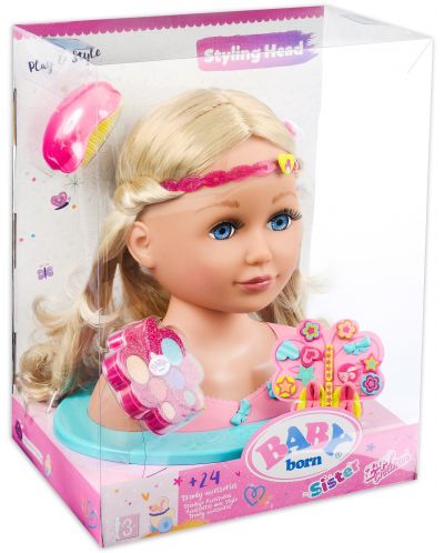 Кукла Zapf Creation, Baby Born - Модел за грим и прически - 1