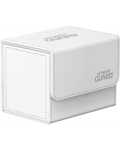Кутия за карти Ultimate Guard Sidewinder XenoSkin Monocolor - Бяла (80+ бр.) - 1