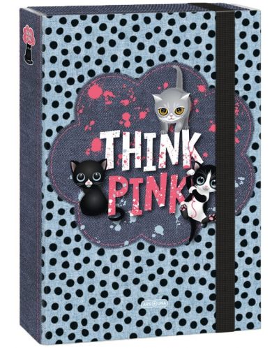 Кутия с ластик Ars Una Think-Pink - A4 - 1