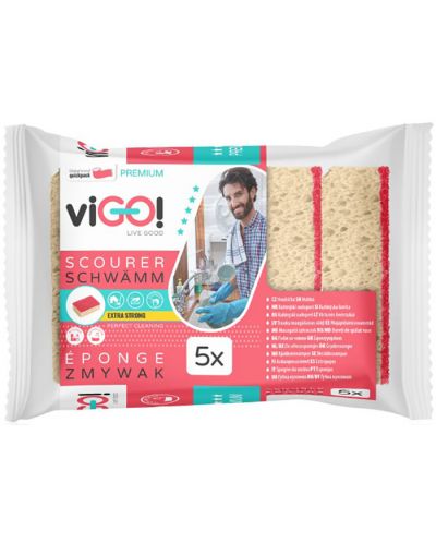 Кухненски гъби viGО! - Premium, 5 броя - 1