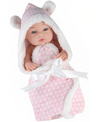 Кукла-бебе Raya Toys Baby So Lovely - Новородено с играчка, 25 cm, розова - 2