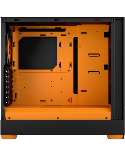 Кутия Fractal Design - Pop Air RGB, mid tower, оранжева/черна/прозрачна - 10