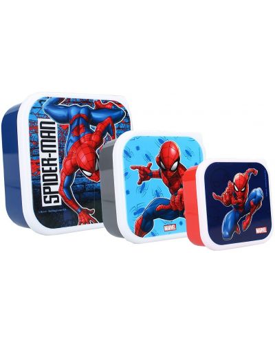 Кутия за храна 3 в 1 Vadobag Spider-Man - Let's Eat! - 1