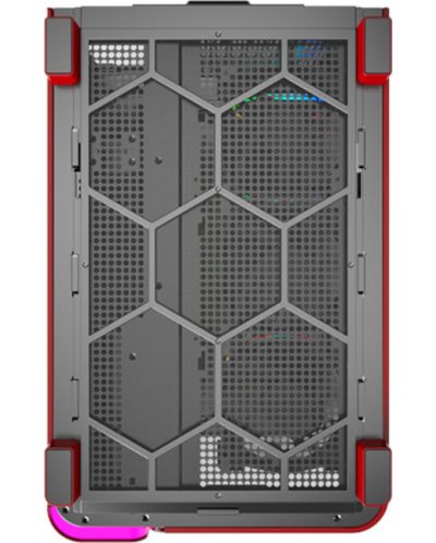Кутия MONTECH - KING 95 Pro, mid tower, червена/прозрачна - 8