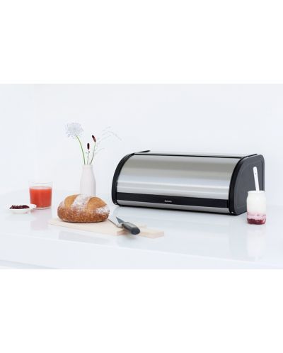 Кутия за хляб Brabantia - Roll Top, 16 l, Matt Steel Fingerprint Proof - 4