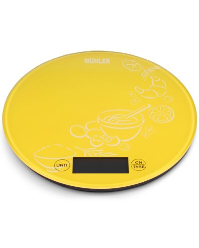 Кухненска везна Muhler - KSC-2026R, 5 kg, жълта - 1