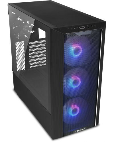 Кутия Lian-Li - Lancool III RGB, mid tower, черна/прозрачна - 1