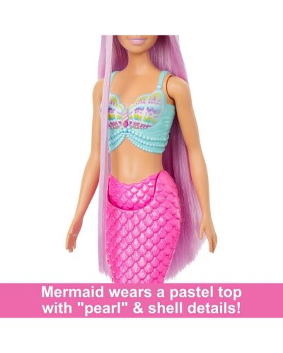 Кукла Barbie - Русалка с лилава коса и аксесоари - 4