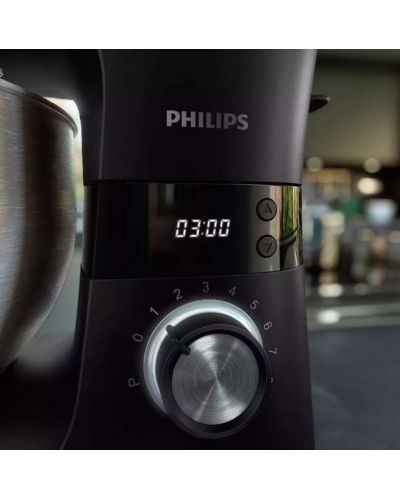 Кухненски робот Philips - HR7962/01, 1000W, 8 степени, 5.5 l, черен - 4