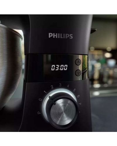 Кухненски робот Philips - HR7962/21, 1000W, 8 степени, 5.5 l, черен - 5