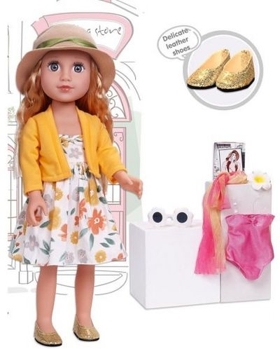 Кукла с дрехи и аксесоари Raya Toys - Camilla, 44 cm - 2
