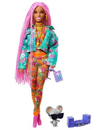 Кукла Mattel Barbie Extra - С розови плитки и аксесоари - 2