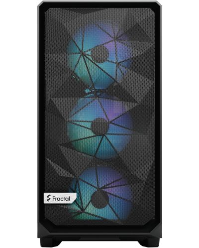 Кутия Fractal Design - Meshify 2 Lite RGB, mid tower, черна/прозрачна - 2