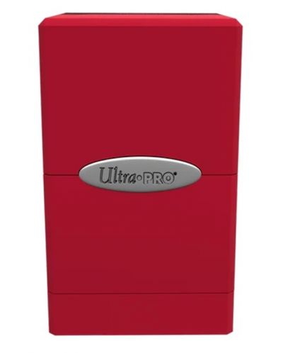 Кутия за карти Ultra Pro Satin Tower - Red (100+ бр.) - 1