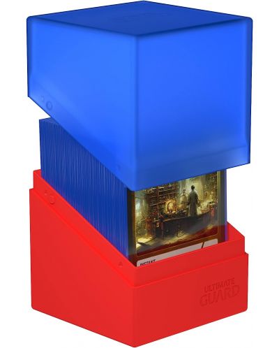 Кутия за карти Ultimate Guard Boulder Deck Case Synergy - Синя/Червена (100+ бр.) - 3