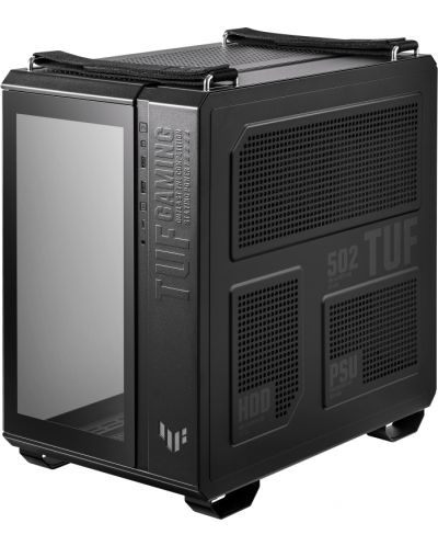 Кутия ASUS - TUF Gaming GT502, middle tower, черна/прозрачна - 8