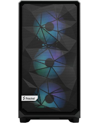 Кутия Fractal Design - Meshify 2 RGB, mid tower, черна/прозрачна - 2