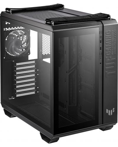 Кутия ASUS - TUF Gaming GT502 Plus ARGB, mid tower, черна/прозрачна - 1