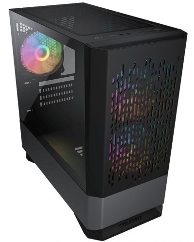Кутия COUGAR - MG140 Air RGB, Mini Tower, черна - 1