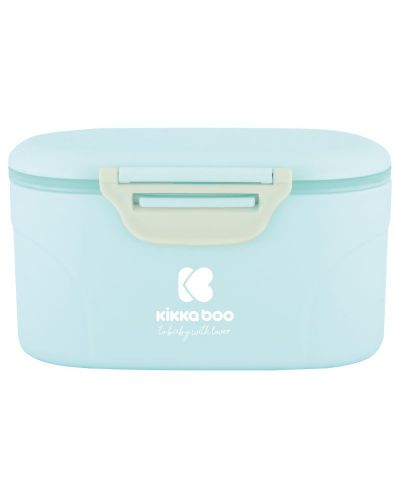 Кутия за съхранение на сухо мляко KikkaBoo - 130 g, с лъжичка, синя - 1