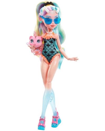 Кукла Monster High - Лагуна Блу, с домашен любимец и аксесоари - 3