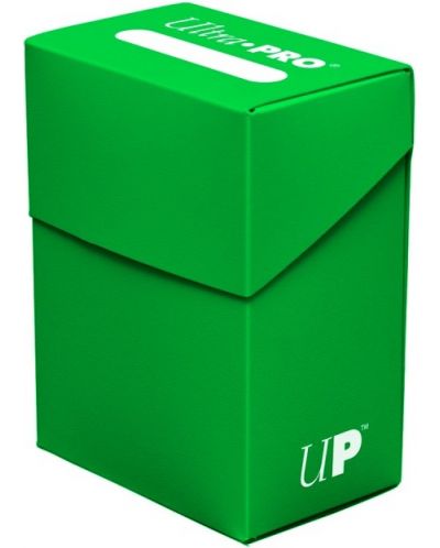 Кутия за карти Ultra Pro Deck Case Standard Size - Lime Green (80 бр.) - 1